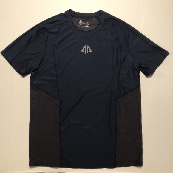 Alpha Prime Performance T Shirt Lot of 2 Size Large Navy Blue Gray EUC - Picture 2 of 11